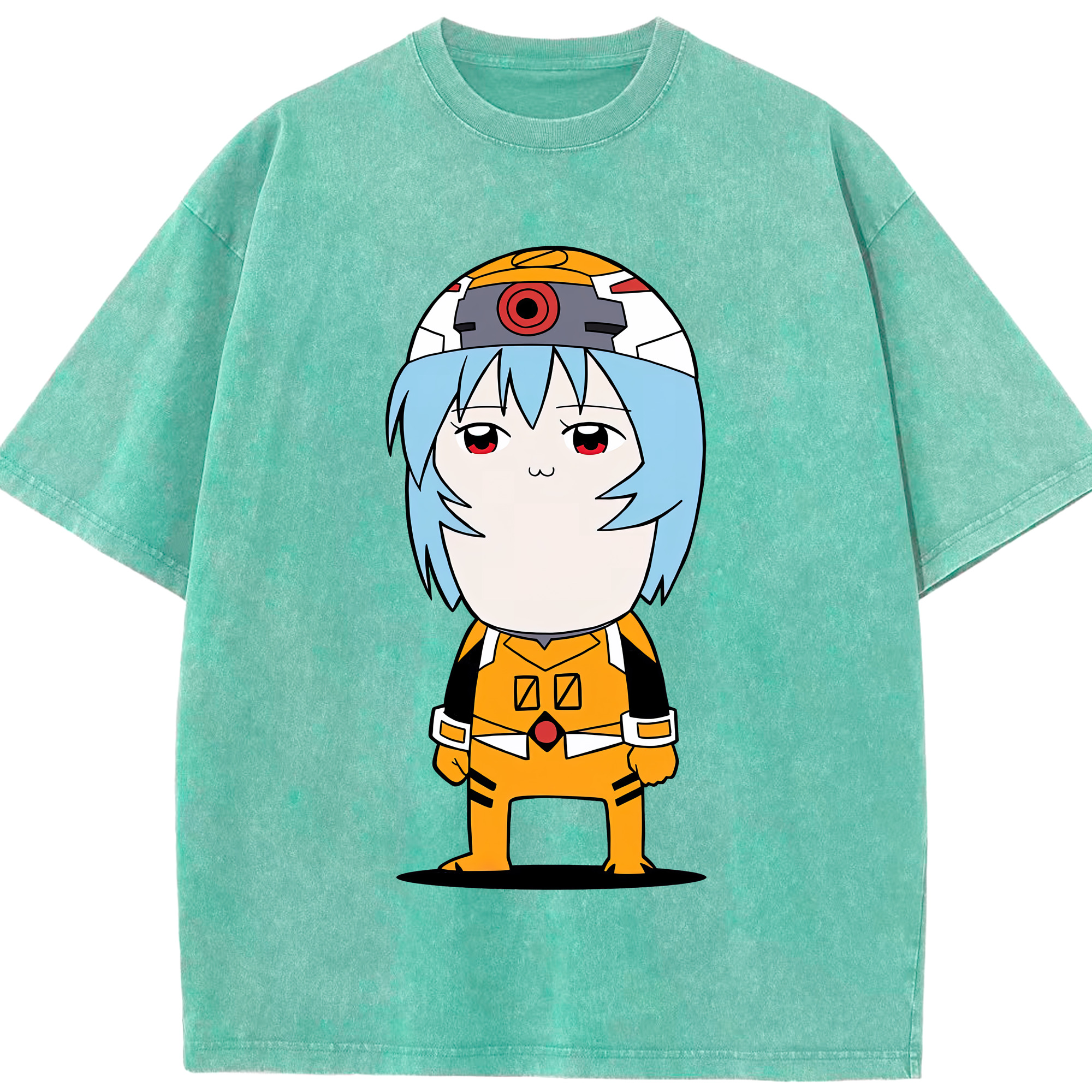 （画像用） EVA 新世紀エヴァンゲリオン 綿100% ヴィンテージ風 半袖Tシャツ（フロントプリント）